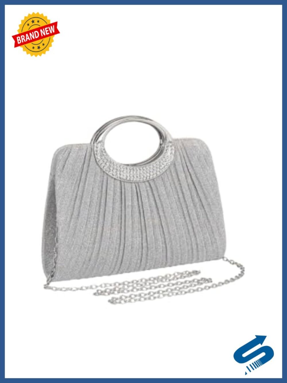 Sparkly Rhinestone Clutch Evening Bag Glitter Wedding Party Crossbody